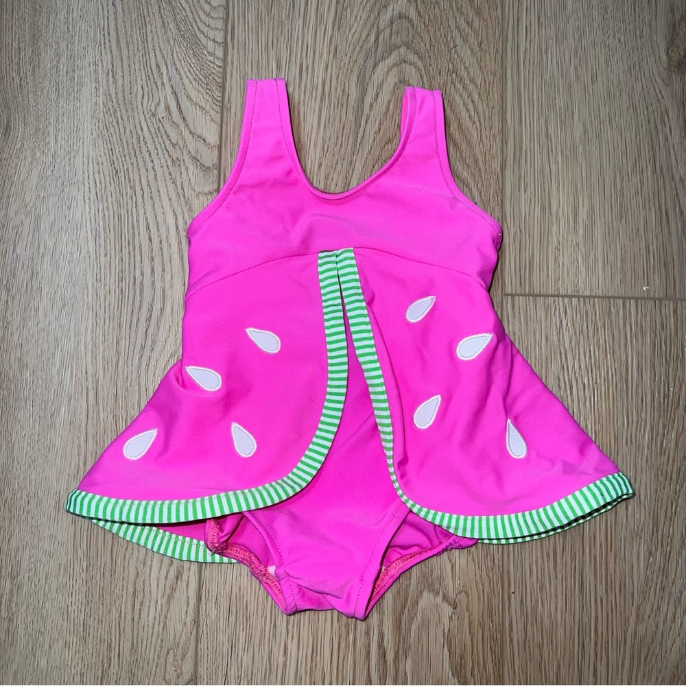 Florence Eiseman Pink Watermelon Kids One Piece swimsuit